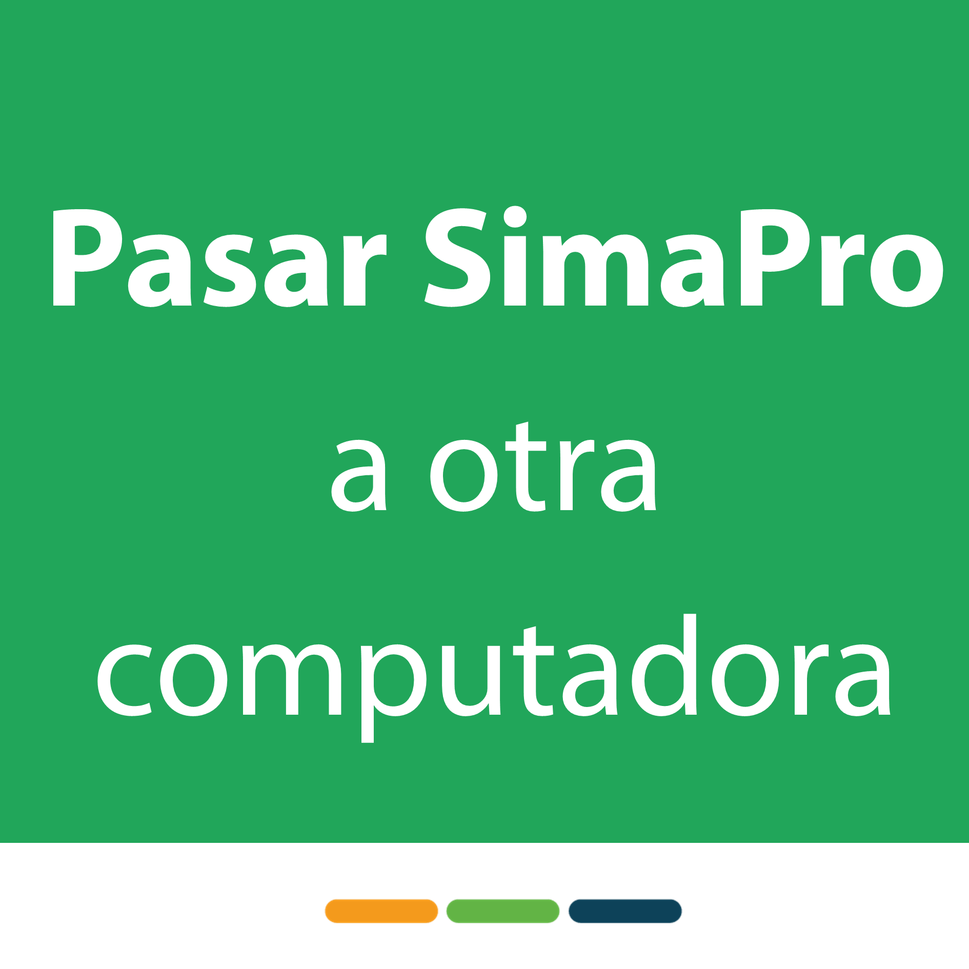 Mover el software y la base de datos a otra computadora